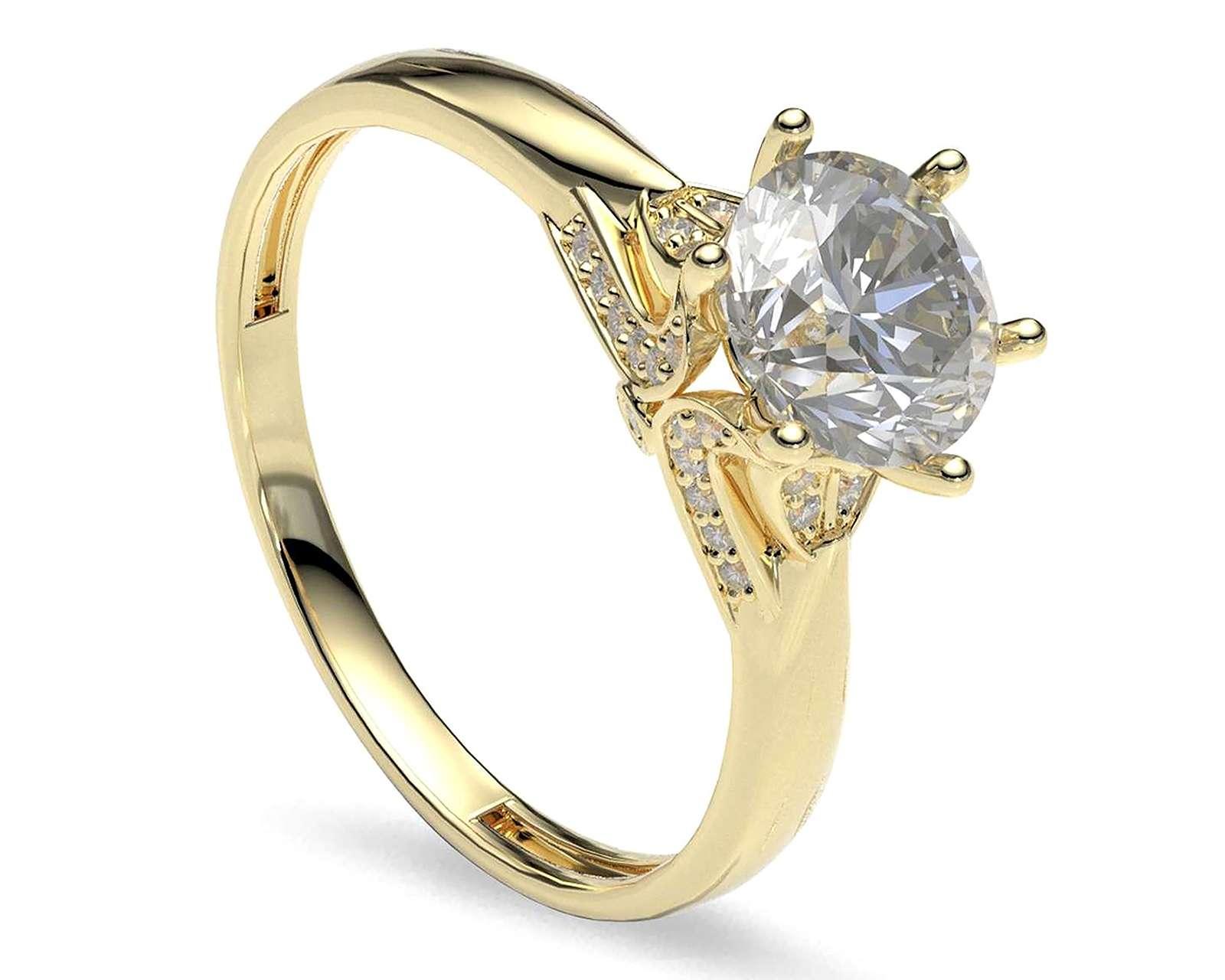 Anillo De Compromiso de Oro 14K Moments Talla 6