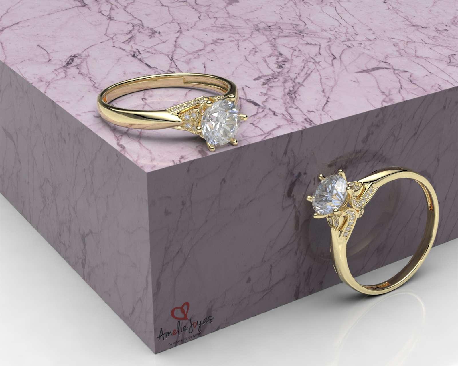 Foto 5 | Foto 5 | Anillo De Compromiso de Oro 14K Talla 6