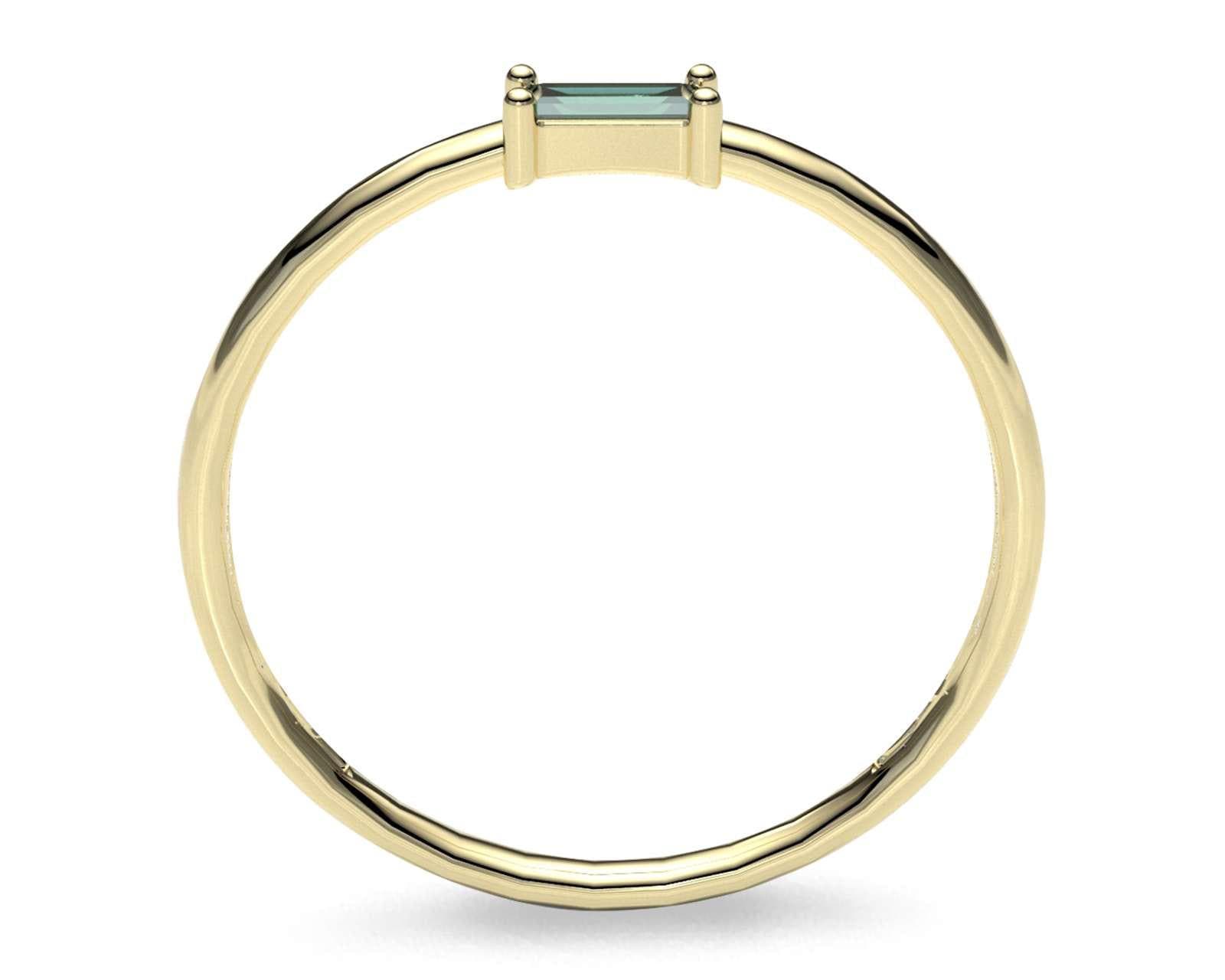 Foto 3 | Foto 3 | Anillo de Oro 10K Moments Baguette Verde Talla 8