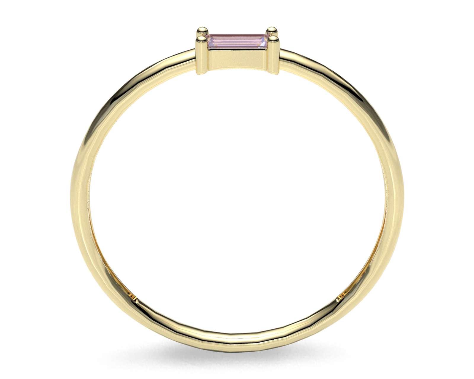 Foto 3 | Foto 3 | Anillo de Oro 10K Moments Baguette Lavanda Talla 6
