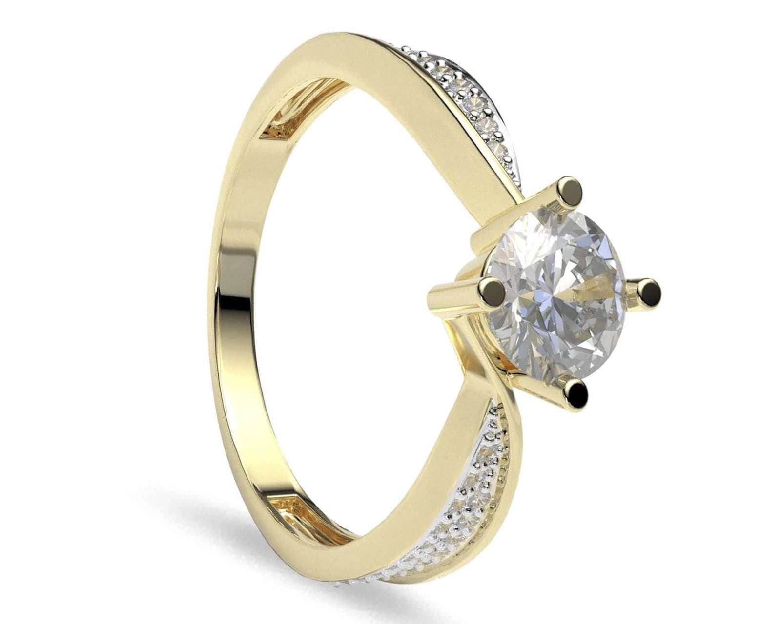 Foto 2 pulgar | Foto 1 | Anillo de Oro 10K Amelie No. 7-7.5