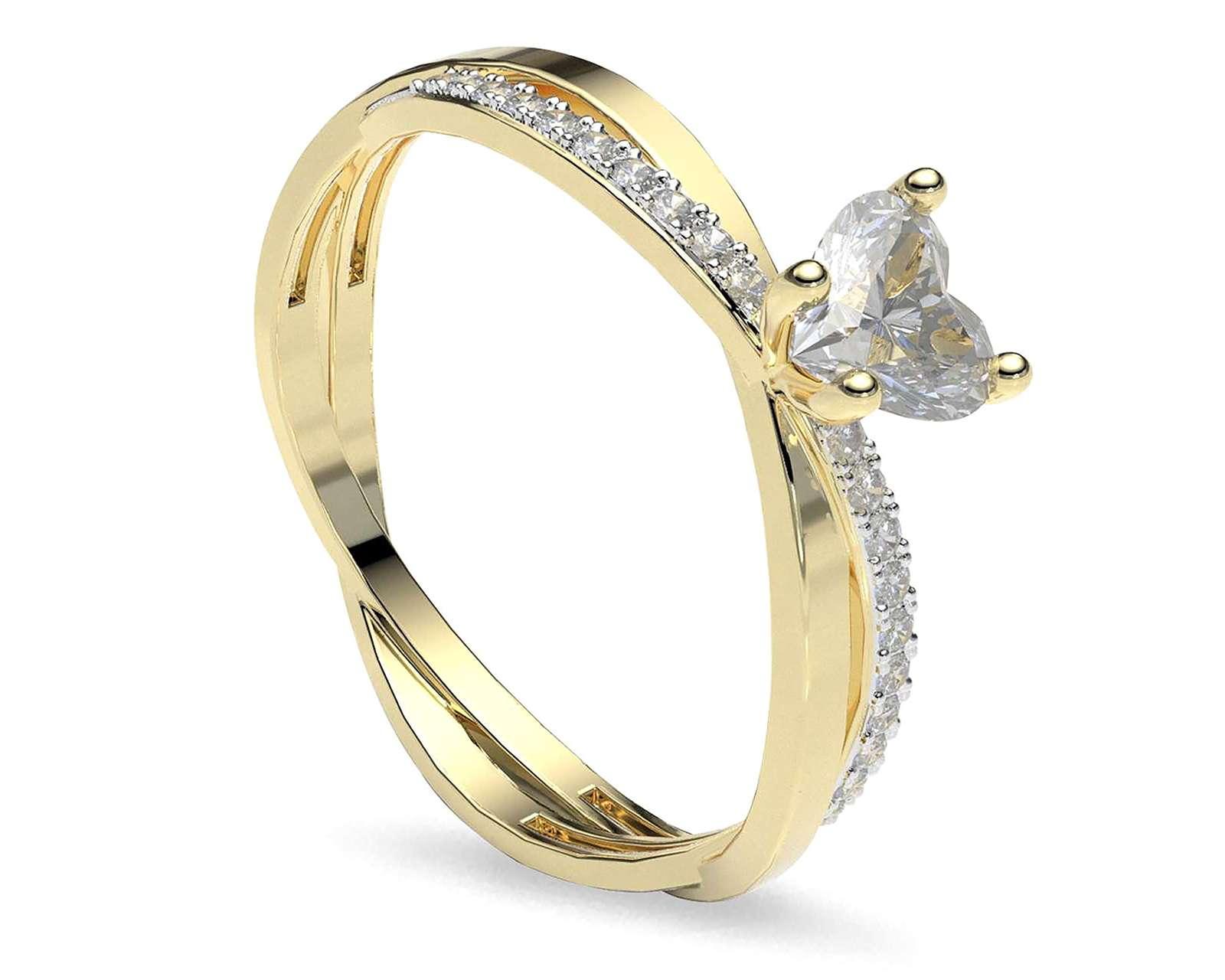 Anillo de Compromiso de Oro 10K Talla 6