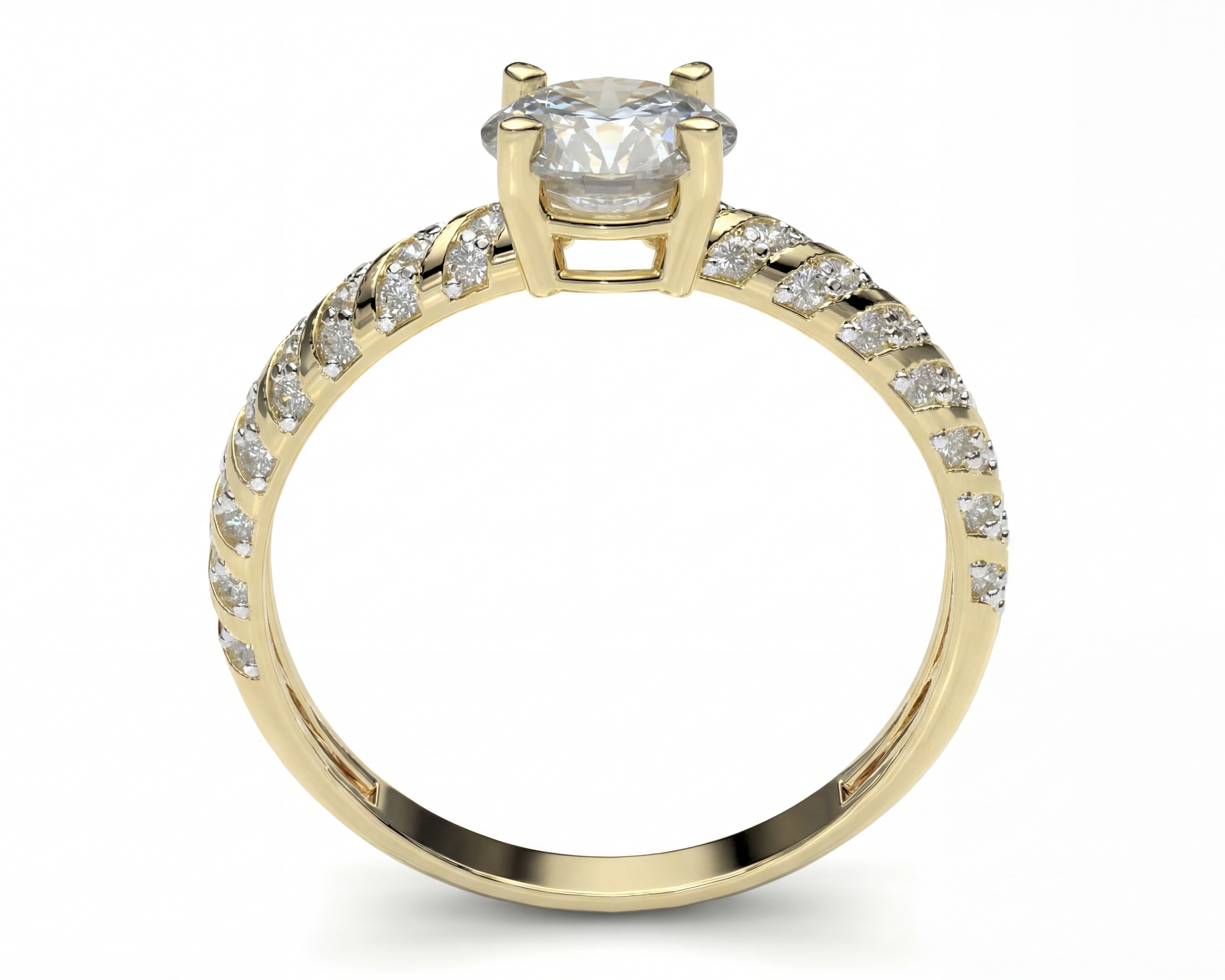 Foto 3 | Foto 3 | Anillo De Compromiso de Oro 10K Talla 6