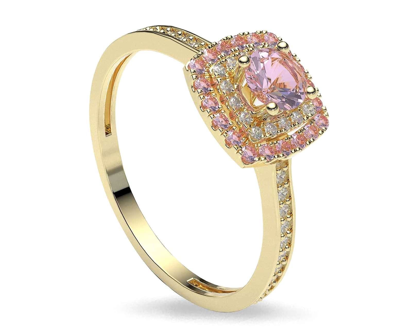 Anillo de Oro 10K Sentimientos Doble Aro Talla 7