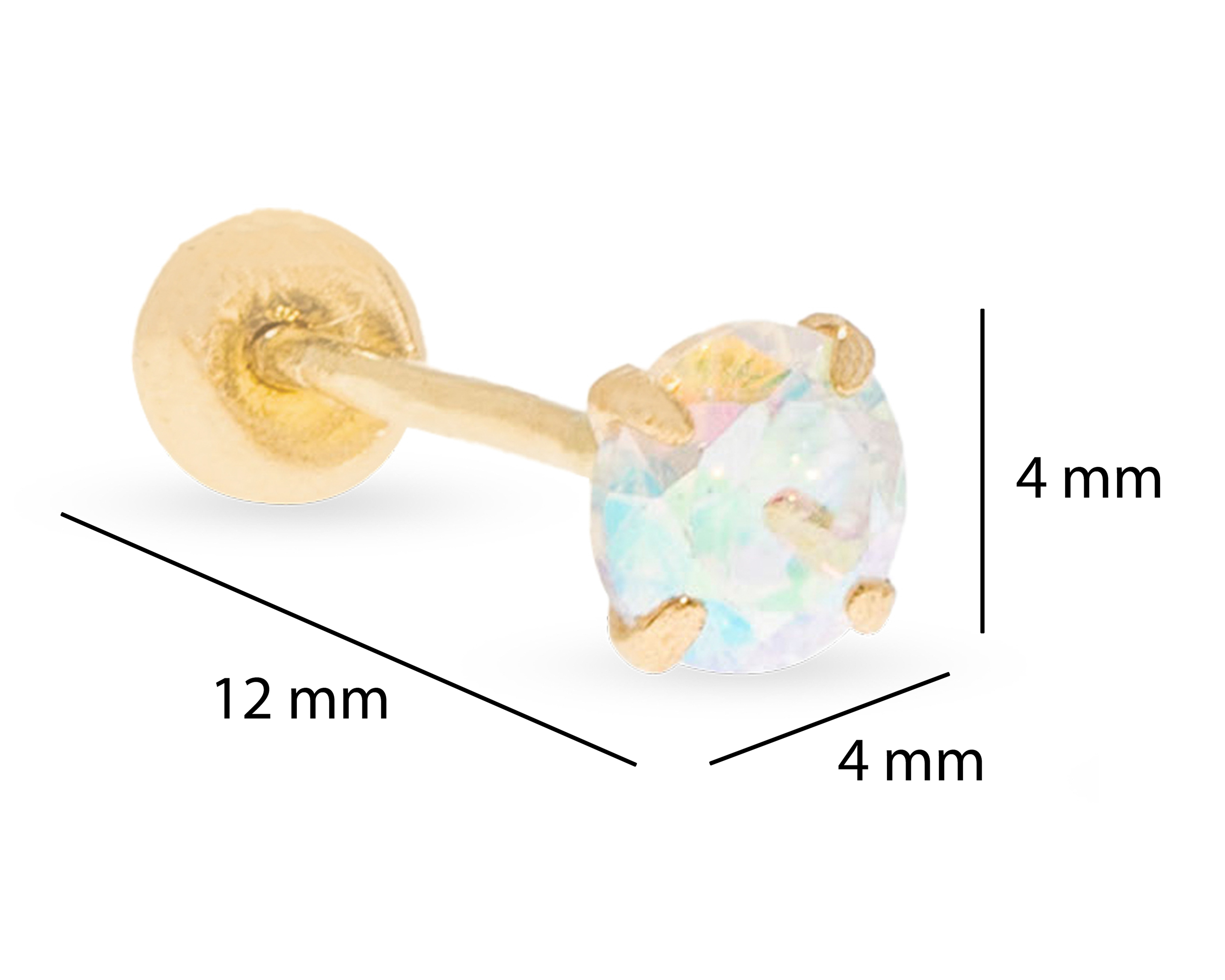 Foto 5 | Foto 5 | Broqueles de Oro 14K Baby Colors
