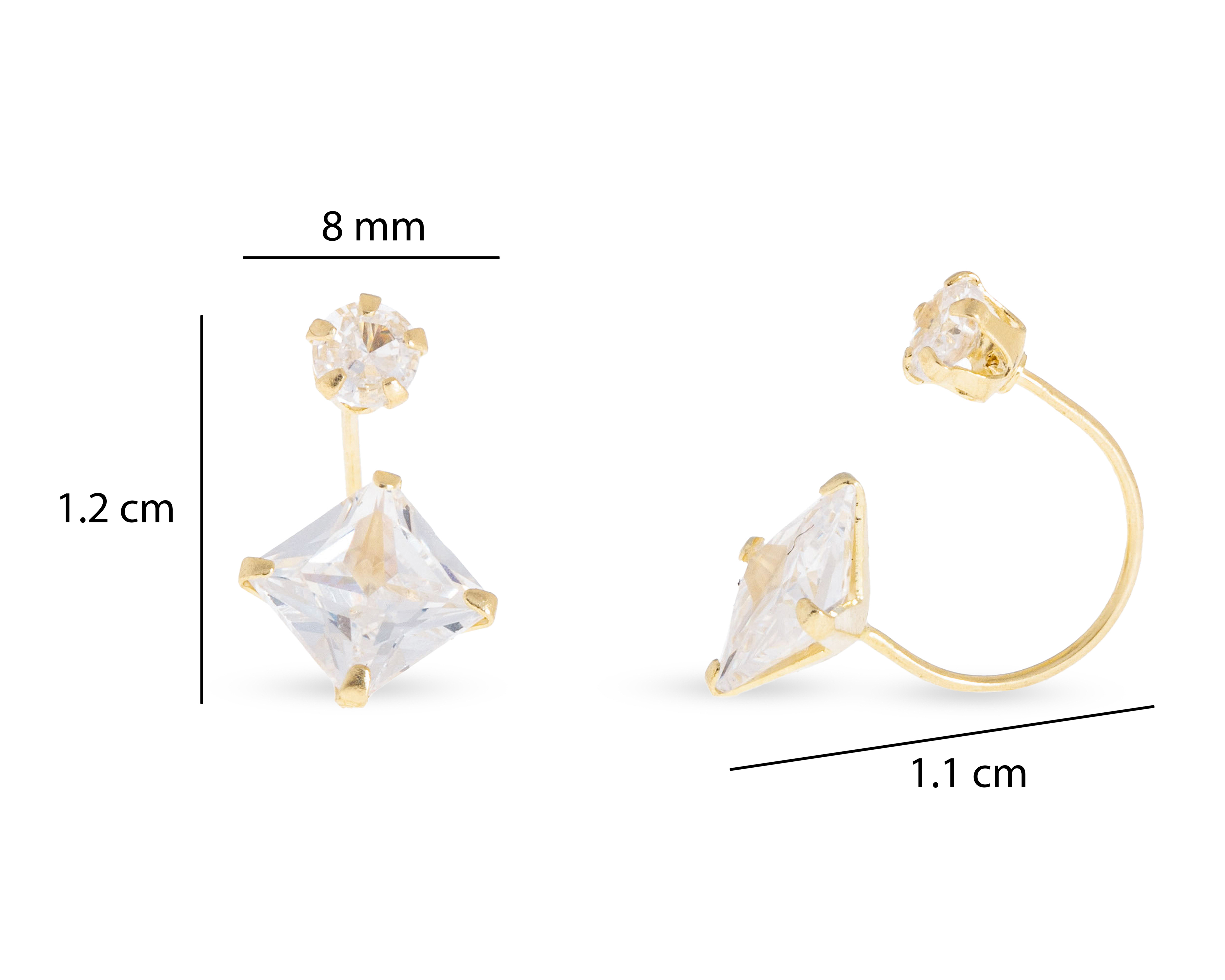 Foto 6 pulgar | Foto 5 | Broqueles de Oro 10K Plafer