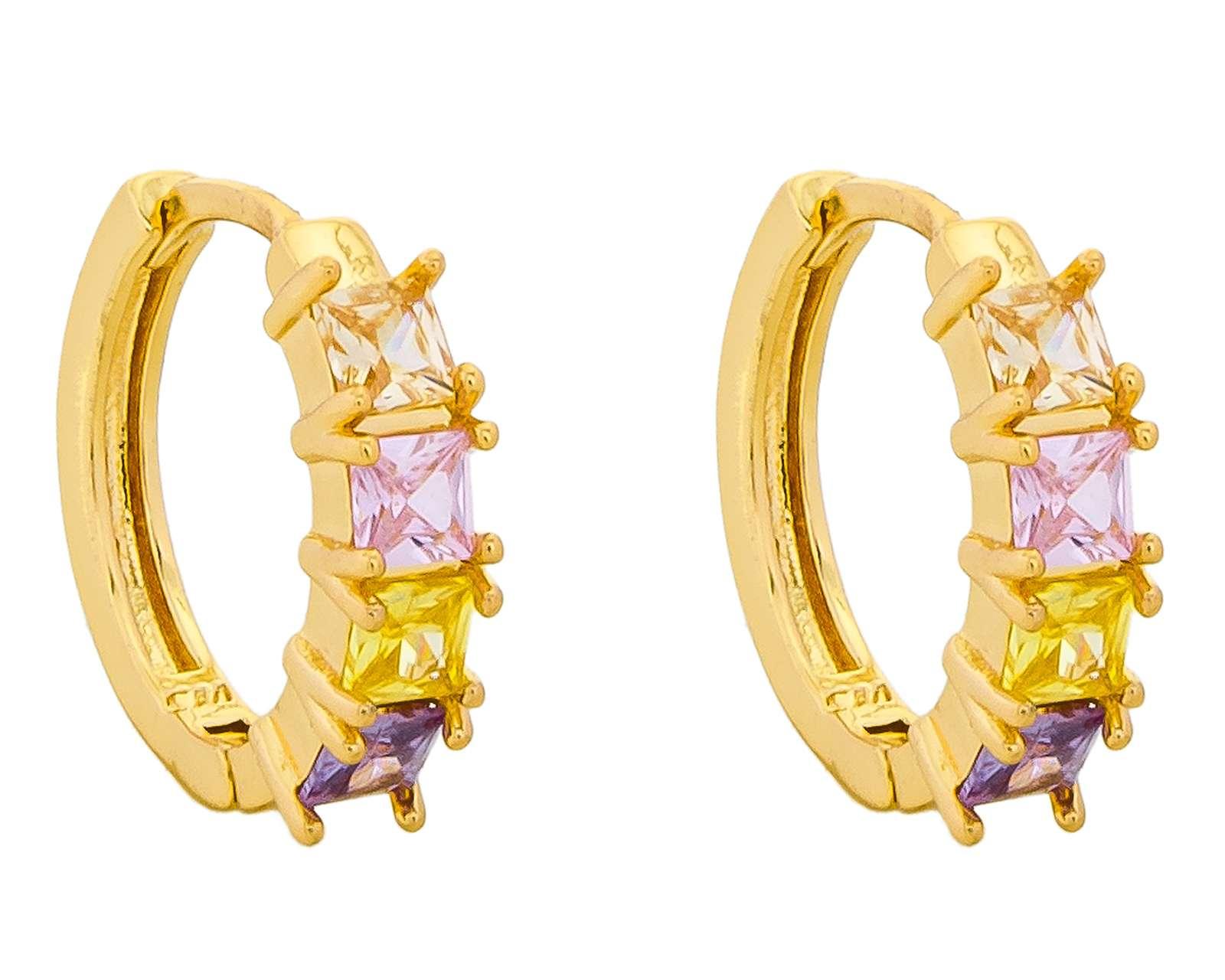 Foto 2 | Foto 2 | Aretes de Chapa de Oro 18K Plafer