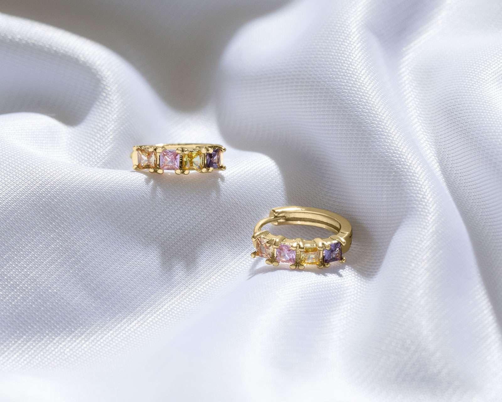 Foto 5 | Foto 5 | Aretes de Chapa de Oro 18K Plafer