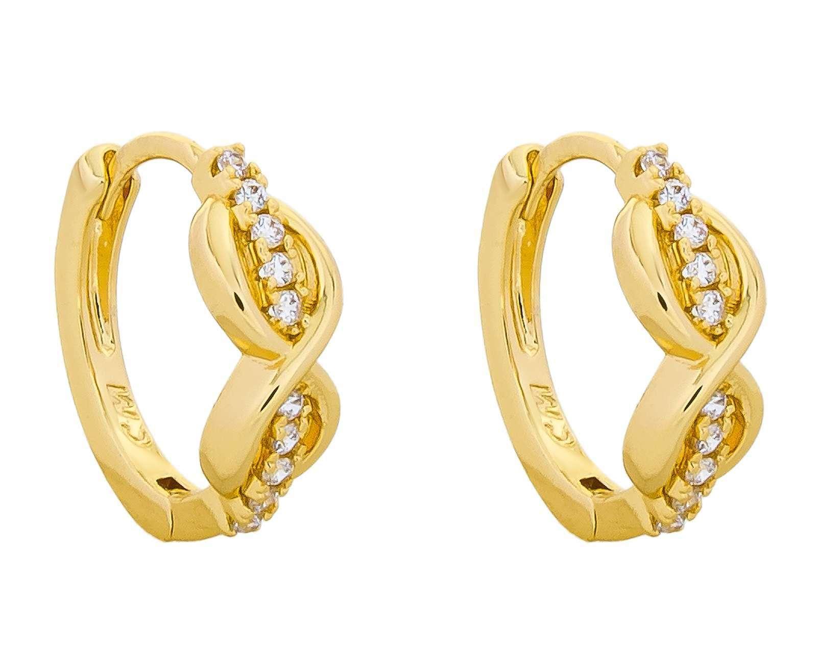 Foto 2 | Foto 2 | Aretes de Chapa de Oro 18K Plafer