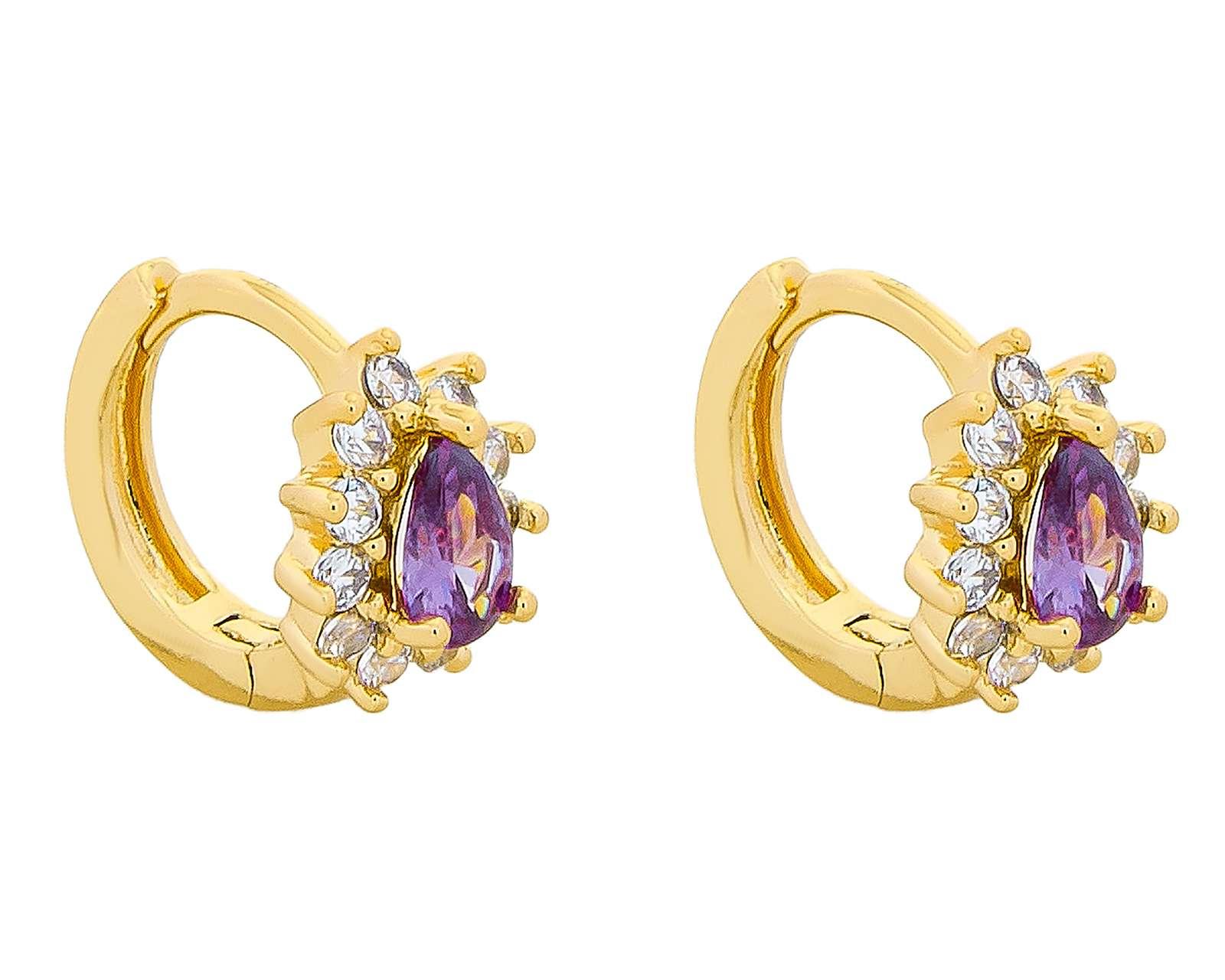 Foto 2 | Foto 2 | Aretes de Chapa de Oro 18K Plafer