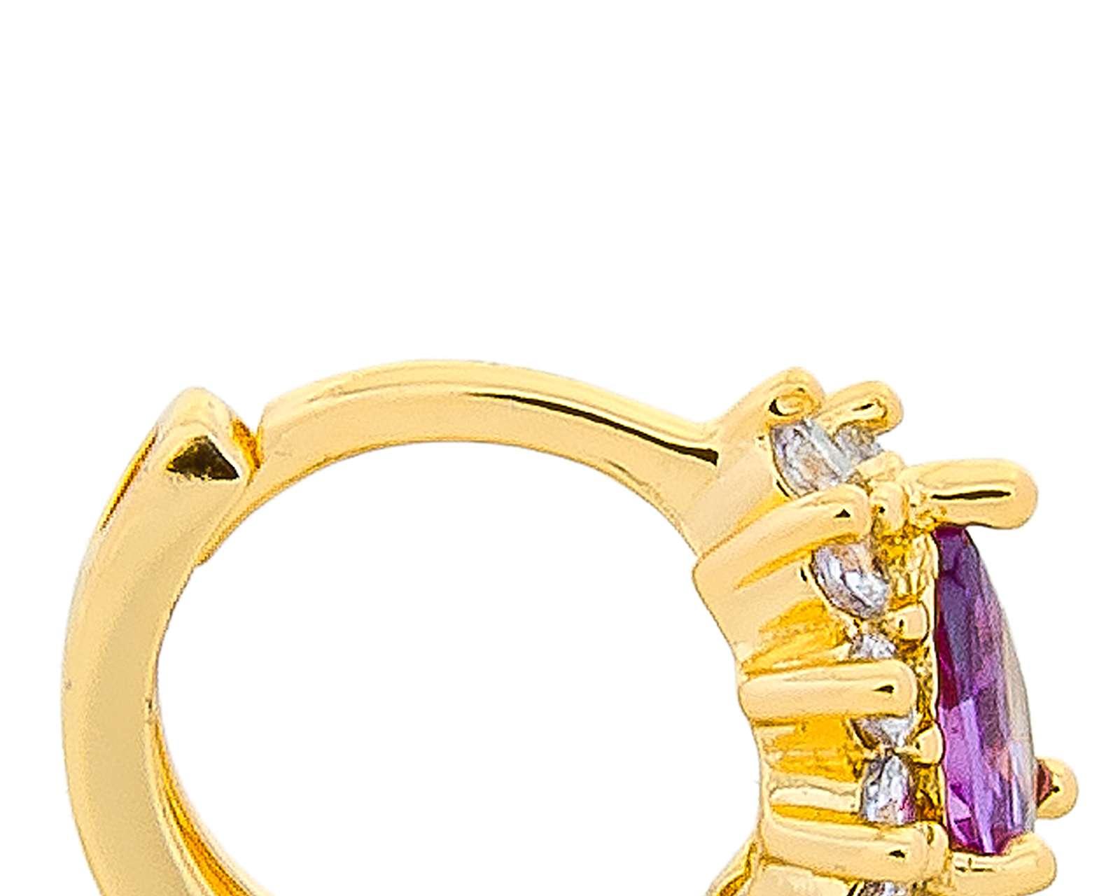 Foto 4 pulgar | Foto 3 | Aretes de Chapa de Oro 18K Plafer