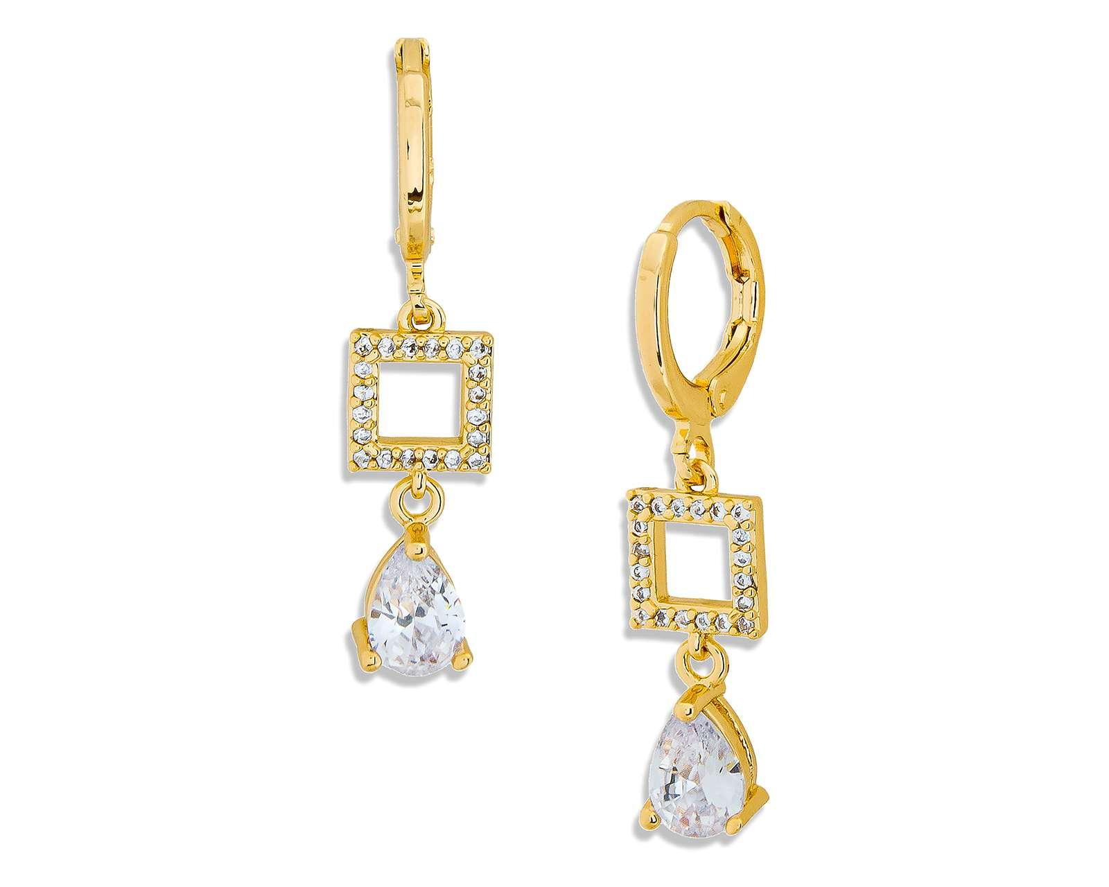 Foto 1 | Foto 1 | Aretes Chapa de Oro 18K Plafer