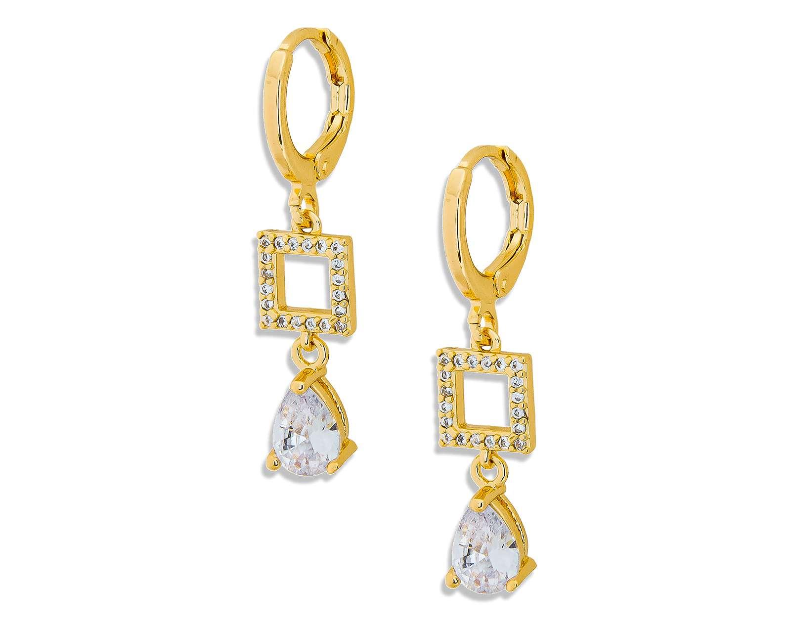 Foto 2 | Foto 2 | Aretes Chapa de Oro 18K Plafer