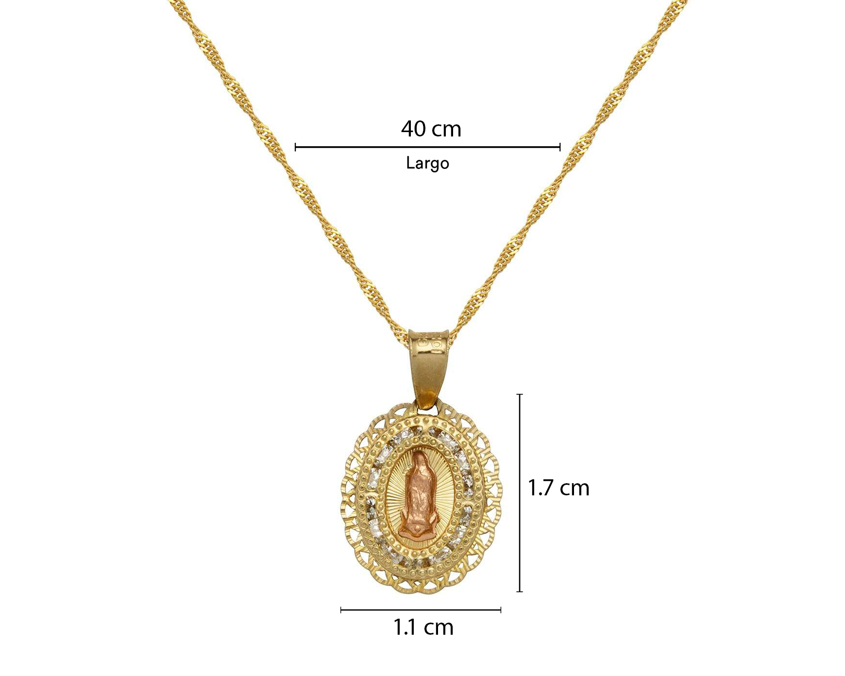 Foto 7 pulgar | Foto 6 | Collar de Oro 10K Baby Colors