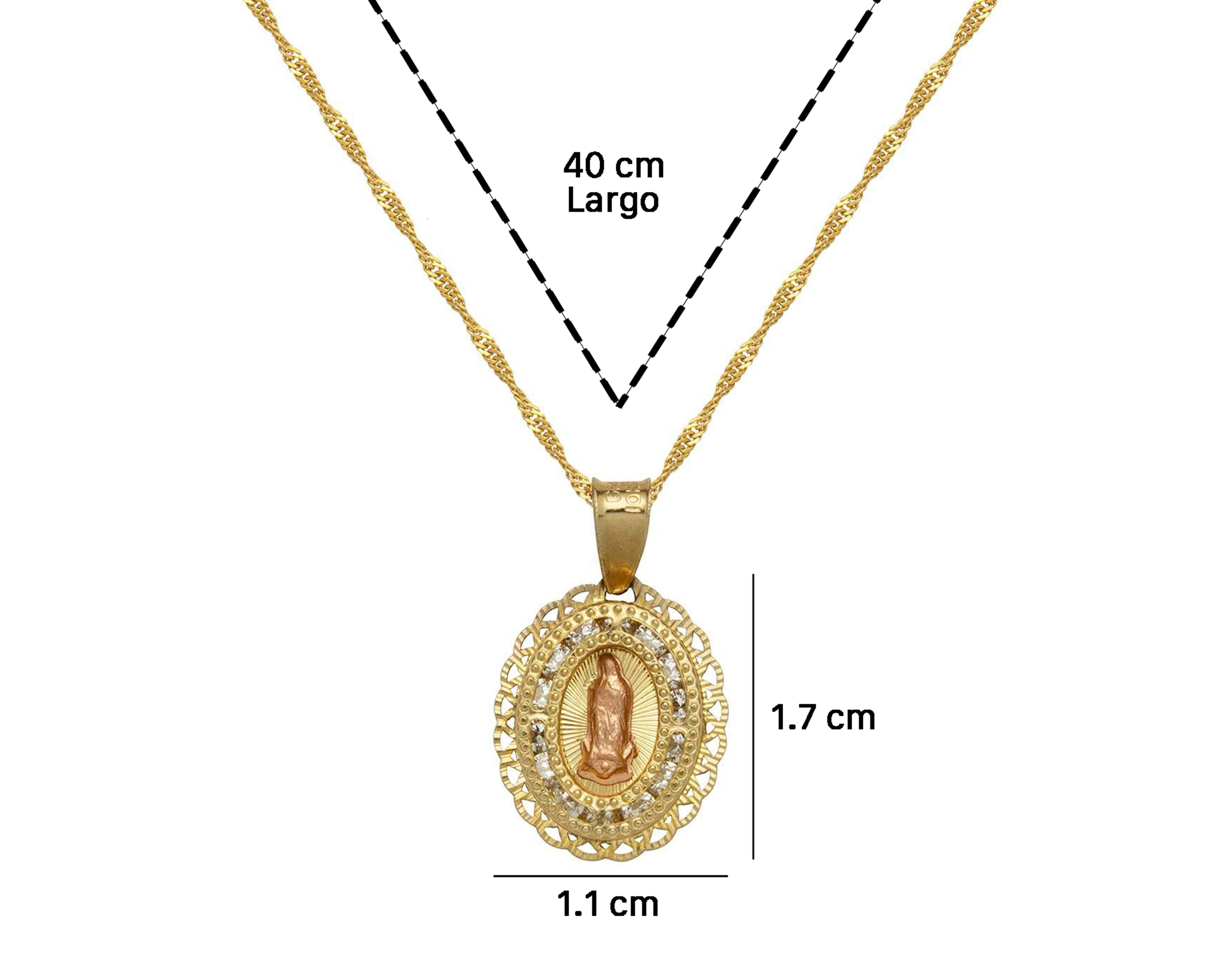 Foto 7 | Foto 7 | Collar de Oro 10K Baby Colors