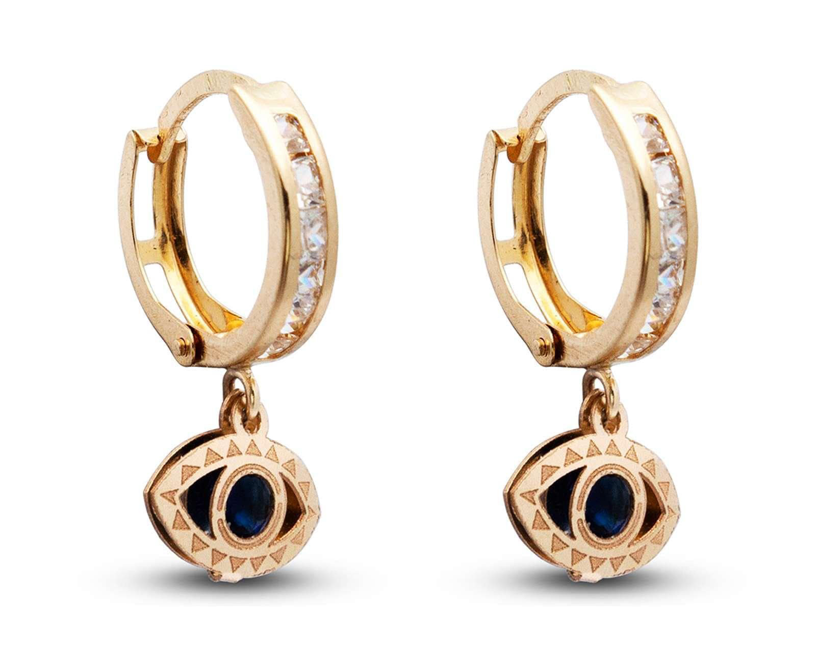 Foto 1 | Foto 1 | Aretes Ojo de Oro 10K Moments