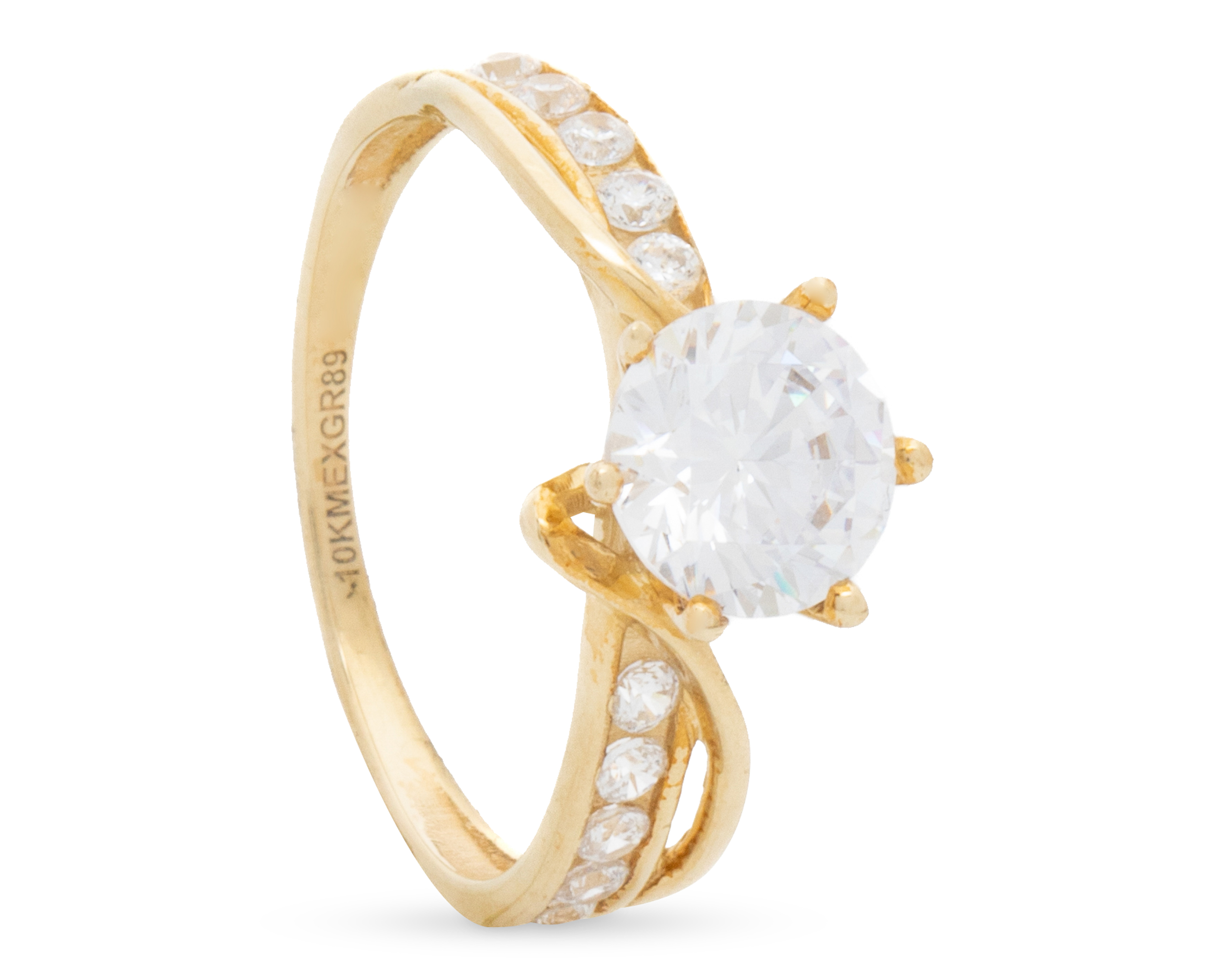 Anillo De Compromiso de Oro 10K Moments Talla 6