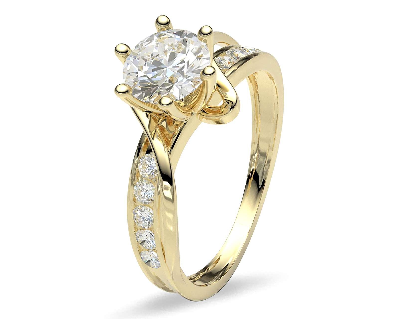 Foto 1 | Foto 1 | Anillo De Compromiso de Oro 10K Talla 7-7.5