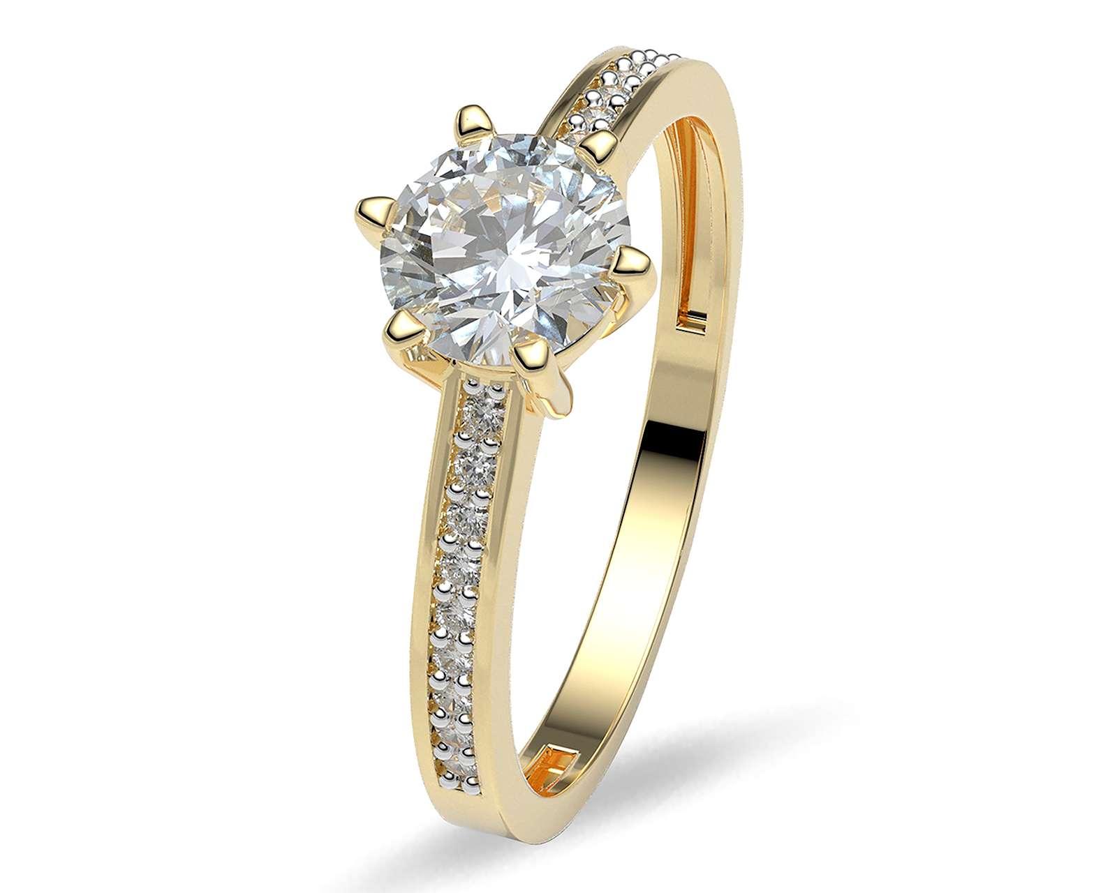 Foto 2 | Foto 2 | Anillo De Compromiso de Oro 14K Talla 6