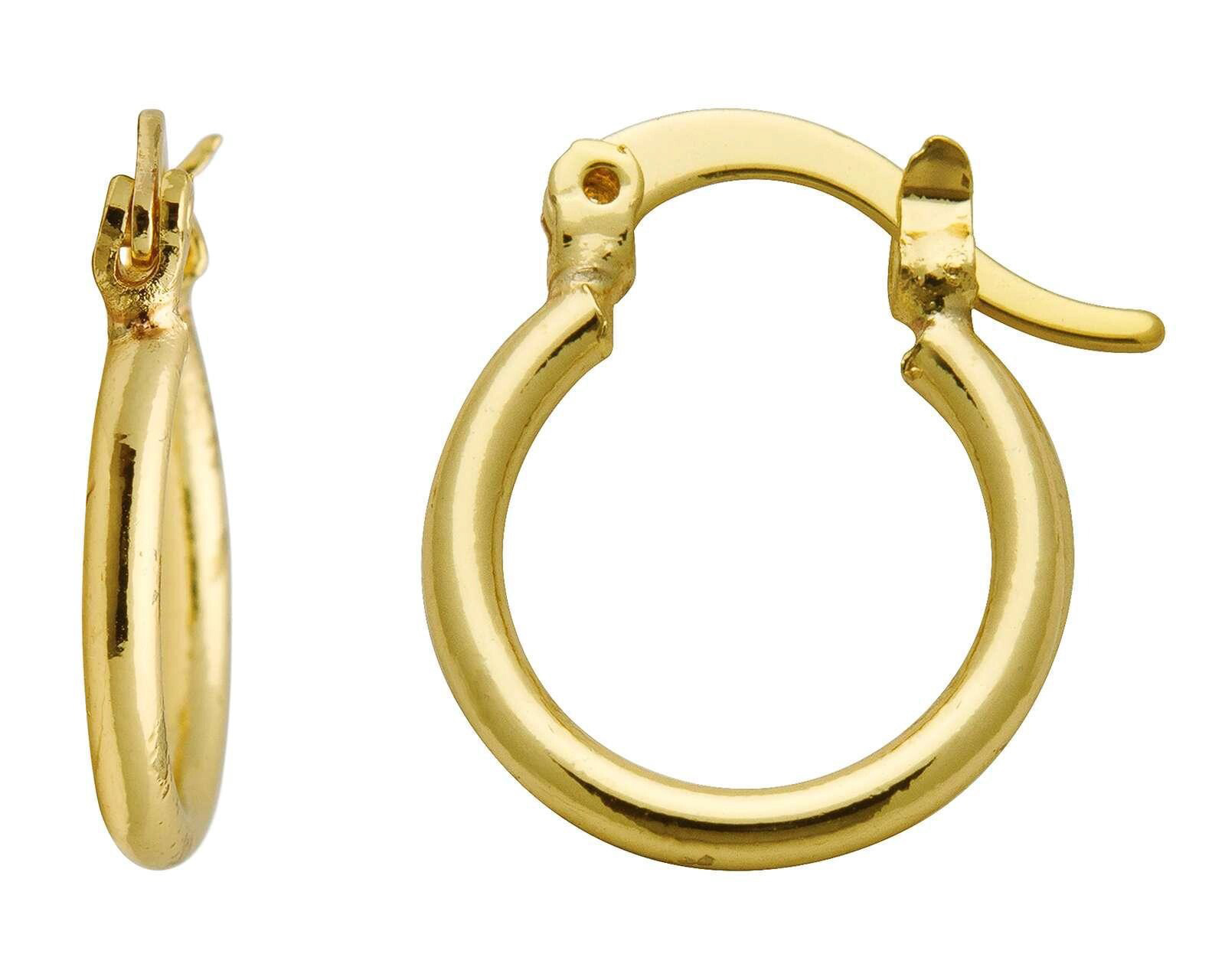 Foto 2 pulgar | Foto 1 | Coquetas de Chapa de Oro 18k Sentimientos