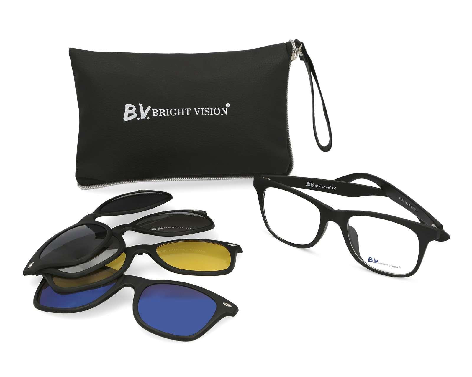 Foto 7 pulgar | Foto 6 | Armazón Oftálmico Bright Vision Wayfarer Negros