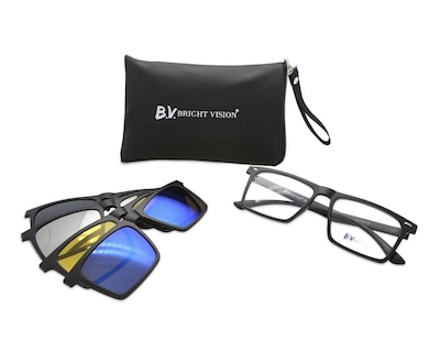 Foto 6 | Foto 6 | Armazón Oftálmico Bright Vision Rectangulares Negros