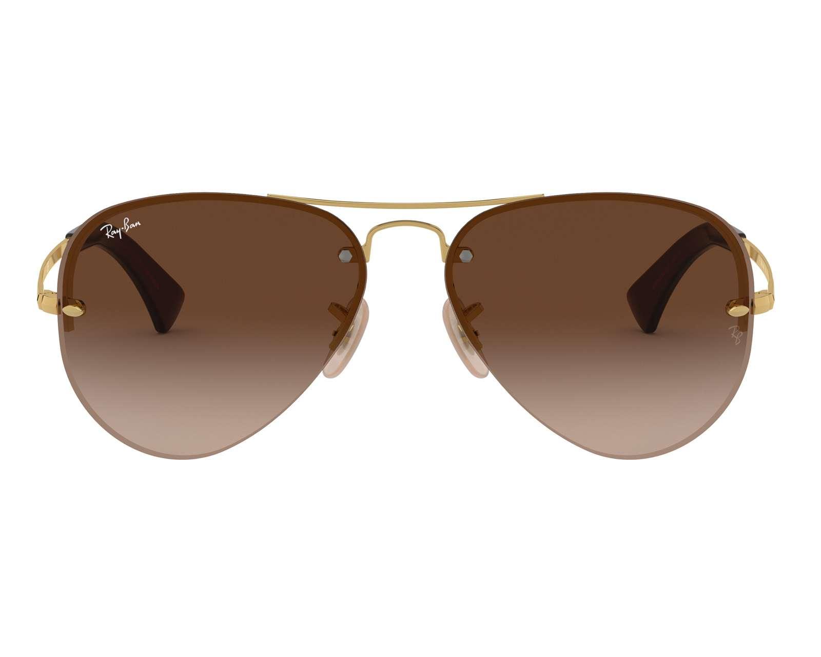 Foto 3 pulgar | Foto 2 | Lentes de Sol Ray Ban Aviador Dorado
