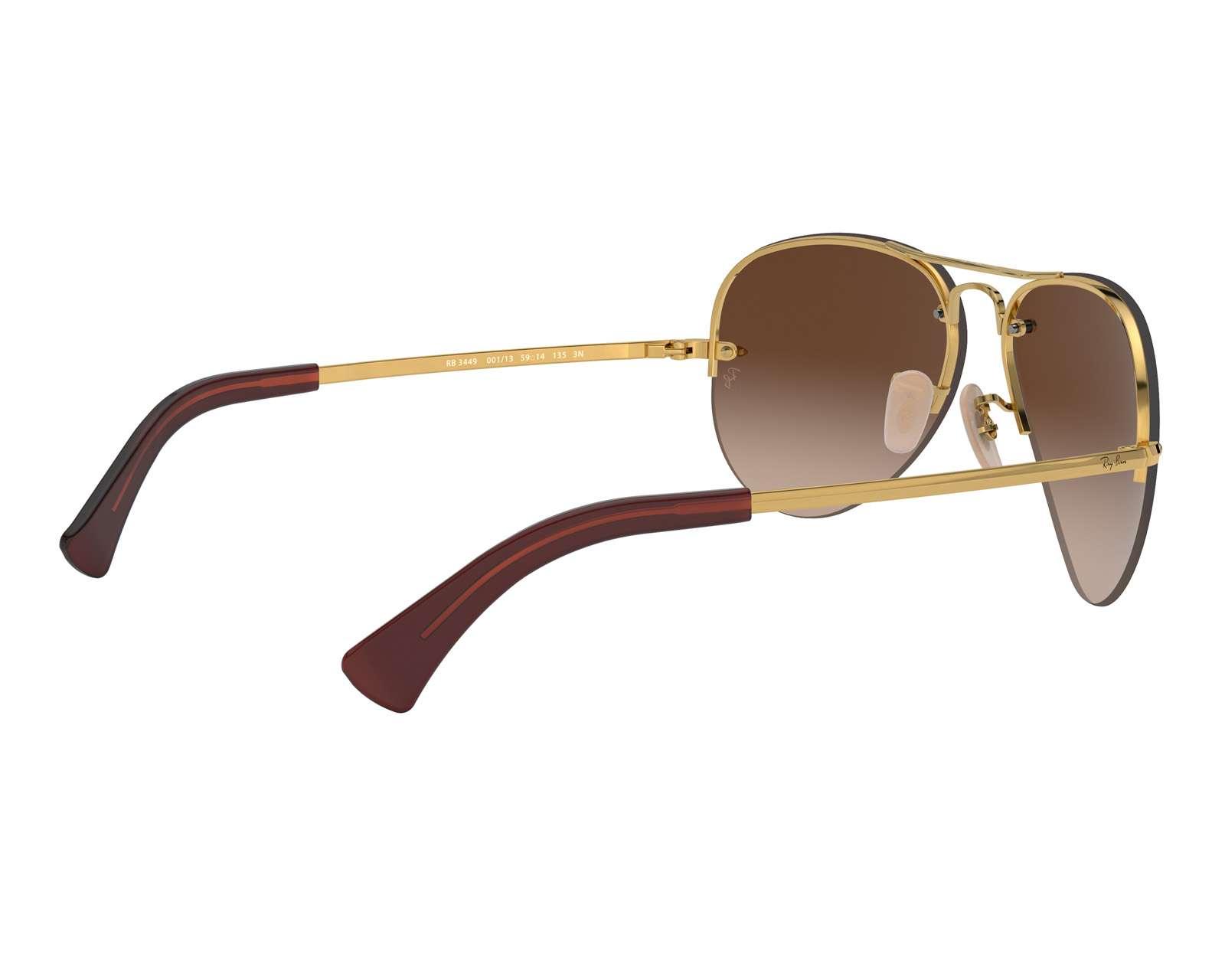 Foto 4 pulgar | Foto 3 | Lentes de Sol Ray Ban Aviador Dorado