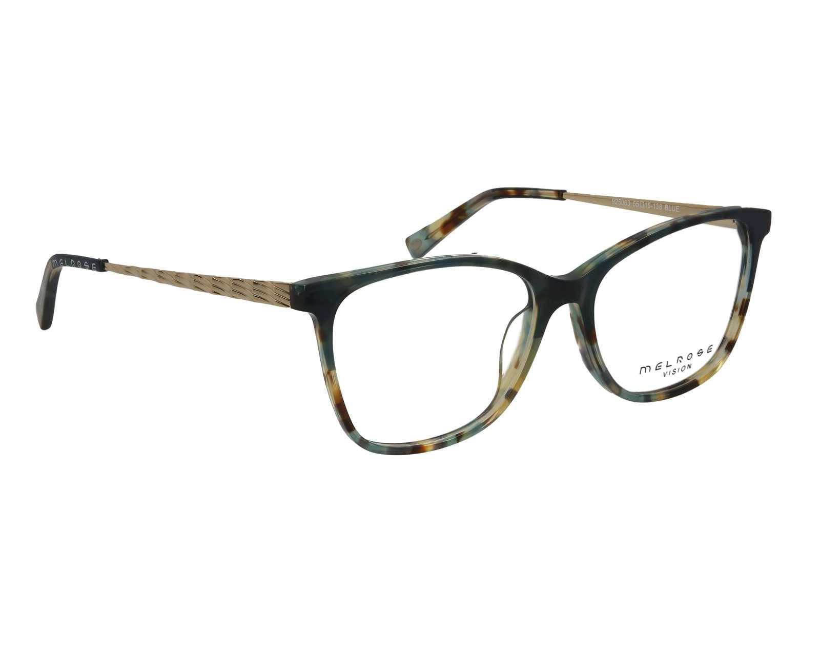 Foto 1 | Foto 1 | Armazón Oftálmico Melrose Cuadrado Azul/Dorado