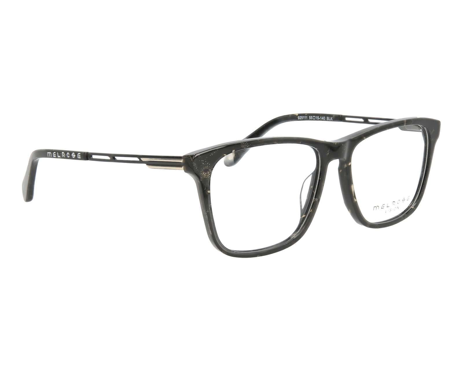 Foto 2 pulgar | Foto 1 | Armazón Oftálmico Melrose Cuadrado Negro/Dorado