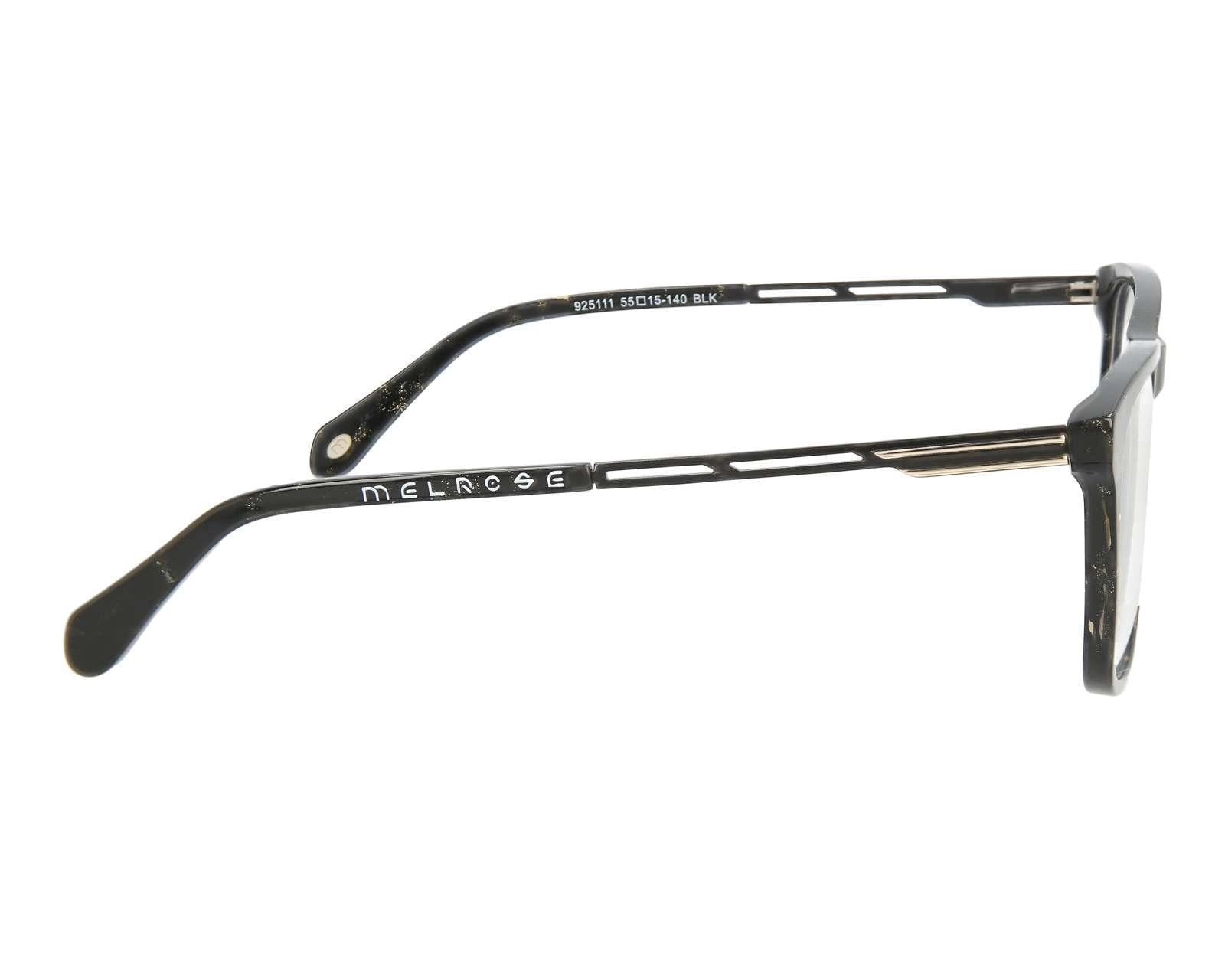 Foto 4 pulgar | Foto 3 | Armazón Oftálmico Melrose Cuadrado Negro/Dorado