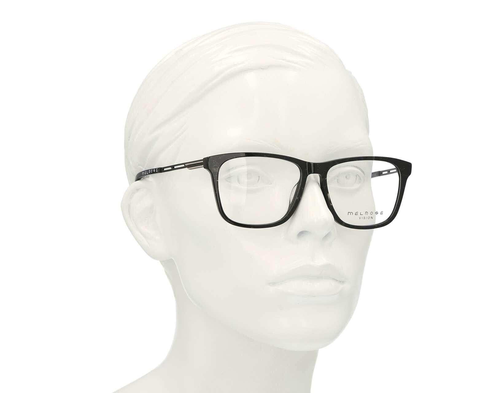 Foto 7 pulgar | Foto 6 | Armazón Oftálmico Melrose Cuadrado Negro/Dorado