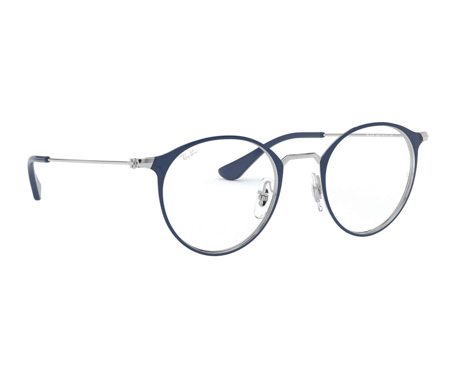 Foto 2 pulgar | Foto 1 | Armazón Oftálmico Ray Ban Redondos color Azul