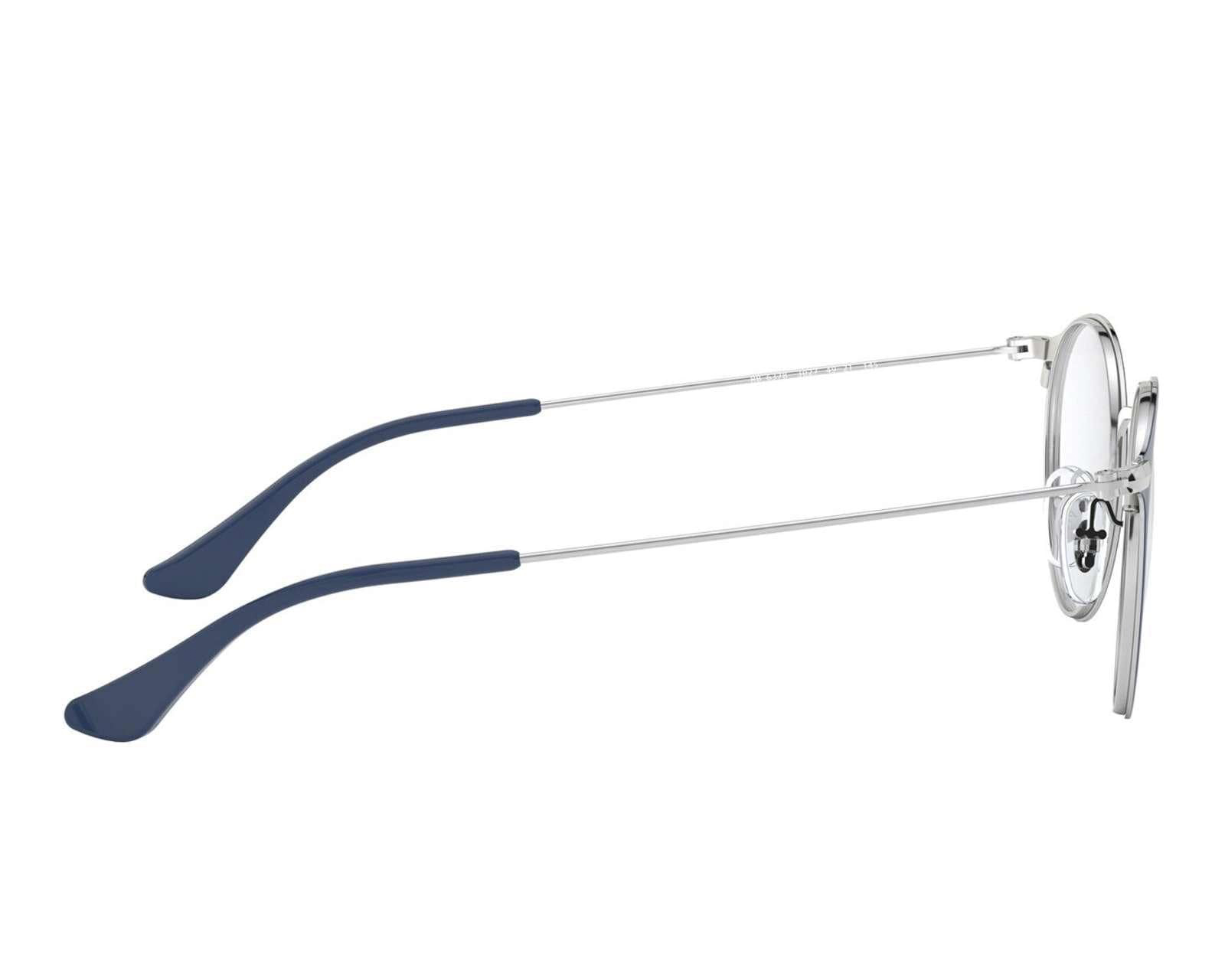 Foto 4 pulgar | Foto 3 | Armazón Oftálmico Ray Ban Redondos color Azul