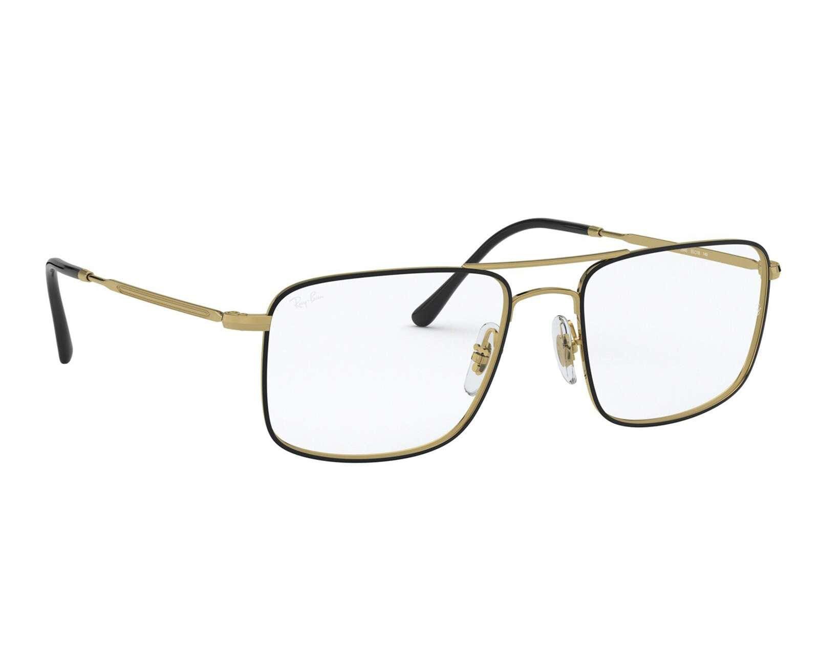 Armazón Oftálmico Ray-Ban Rectangular Dorado