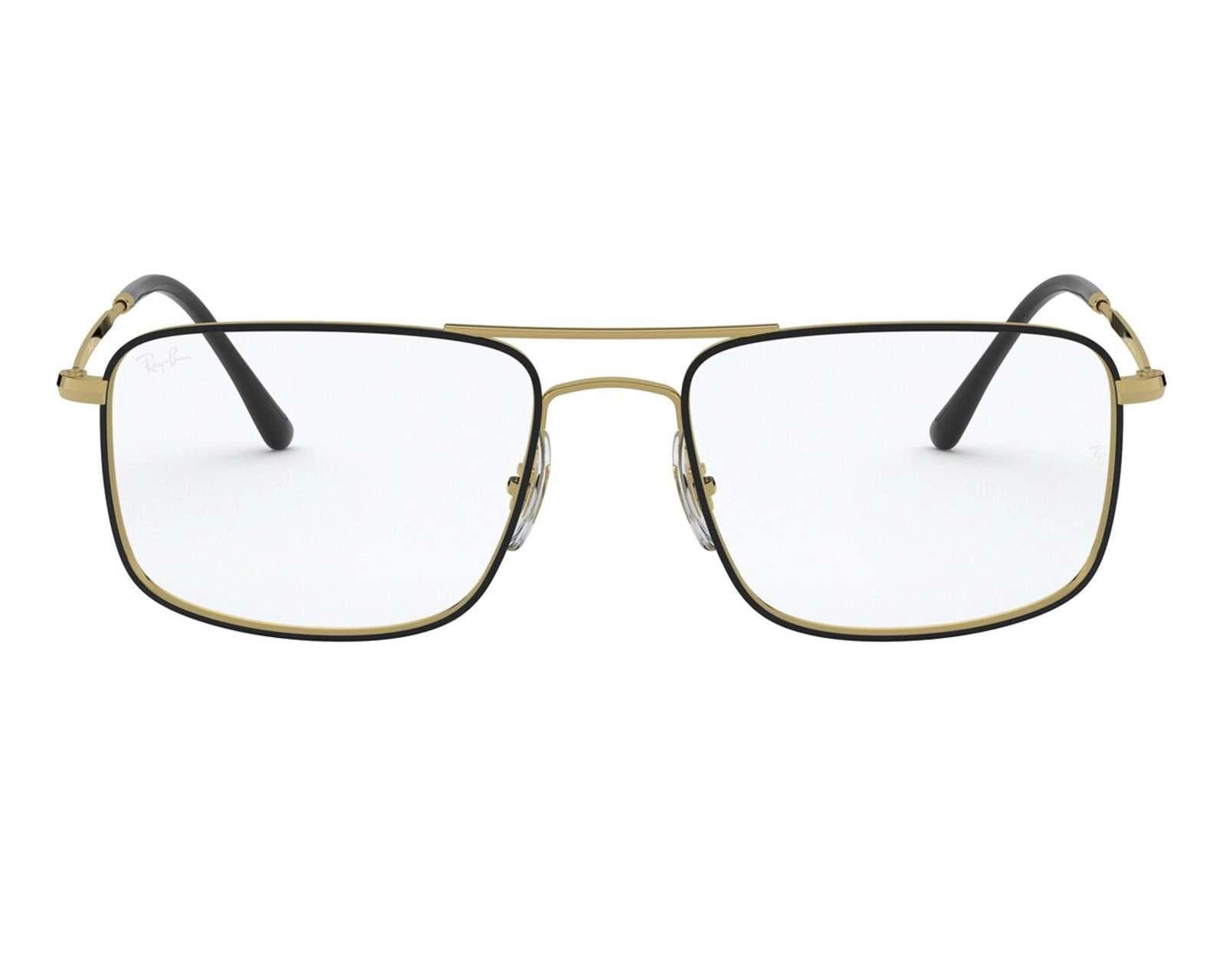 Foto 2 | Foto 2 | Armazón Oftálmico Ray-Ban Rectangular Dorado