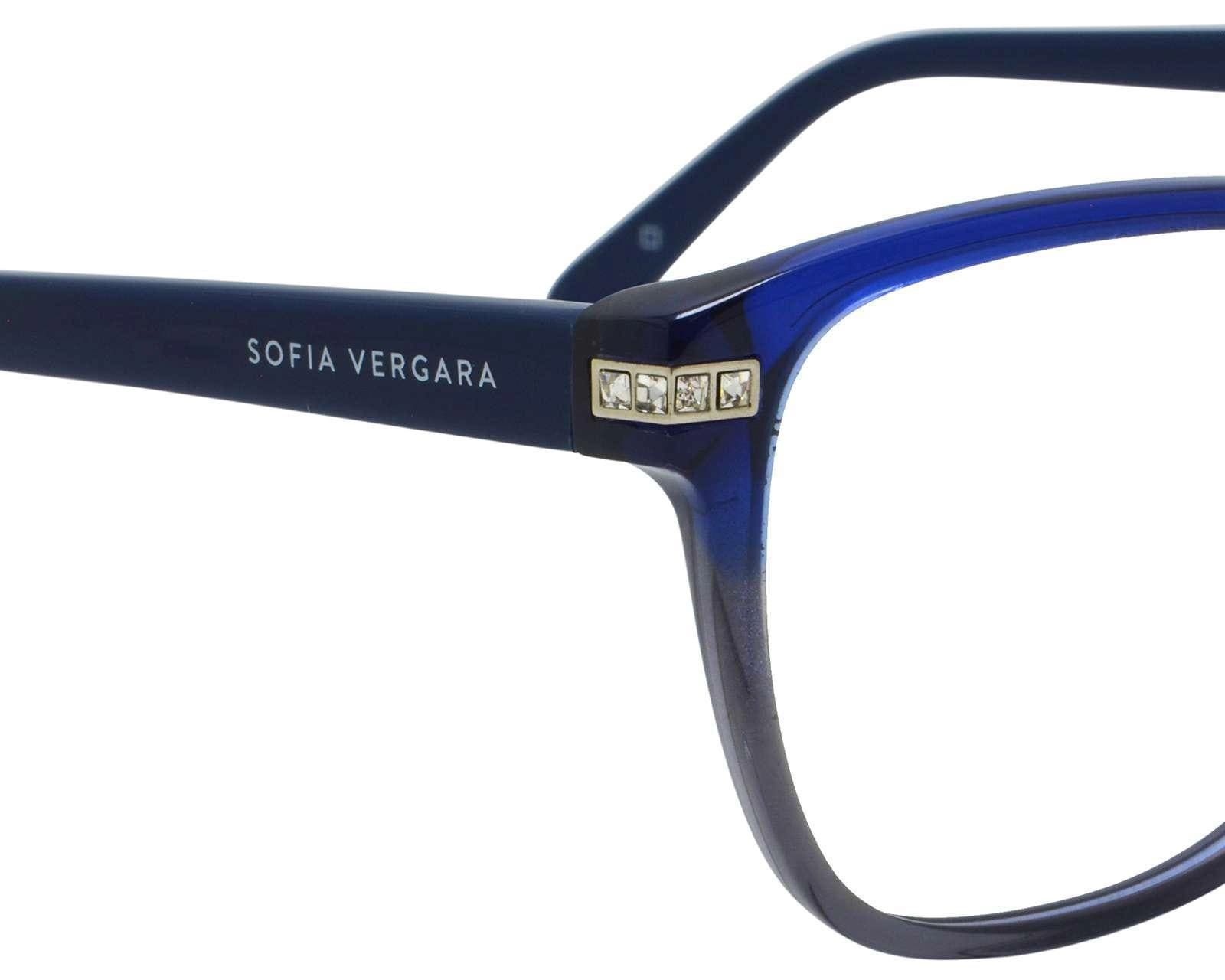 Foto 5 pulgar | Foto 4 | Armazón Oftálmico Sofia Vergara Cuadrado Azul
