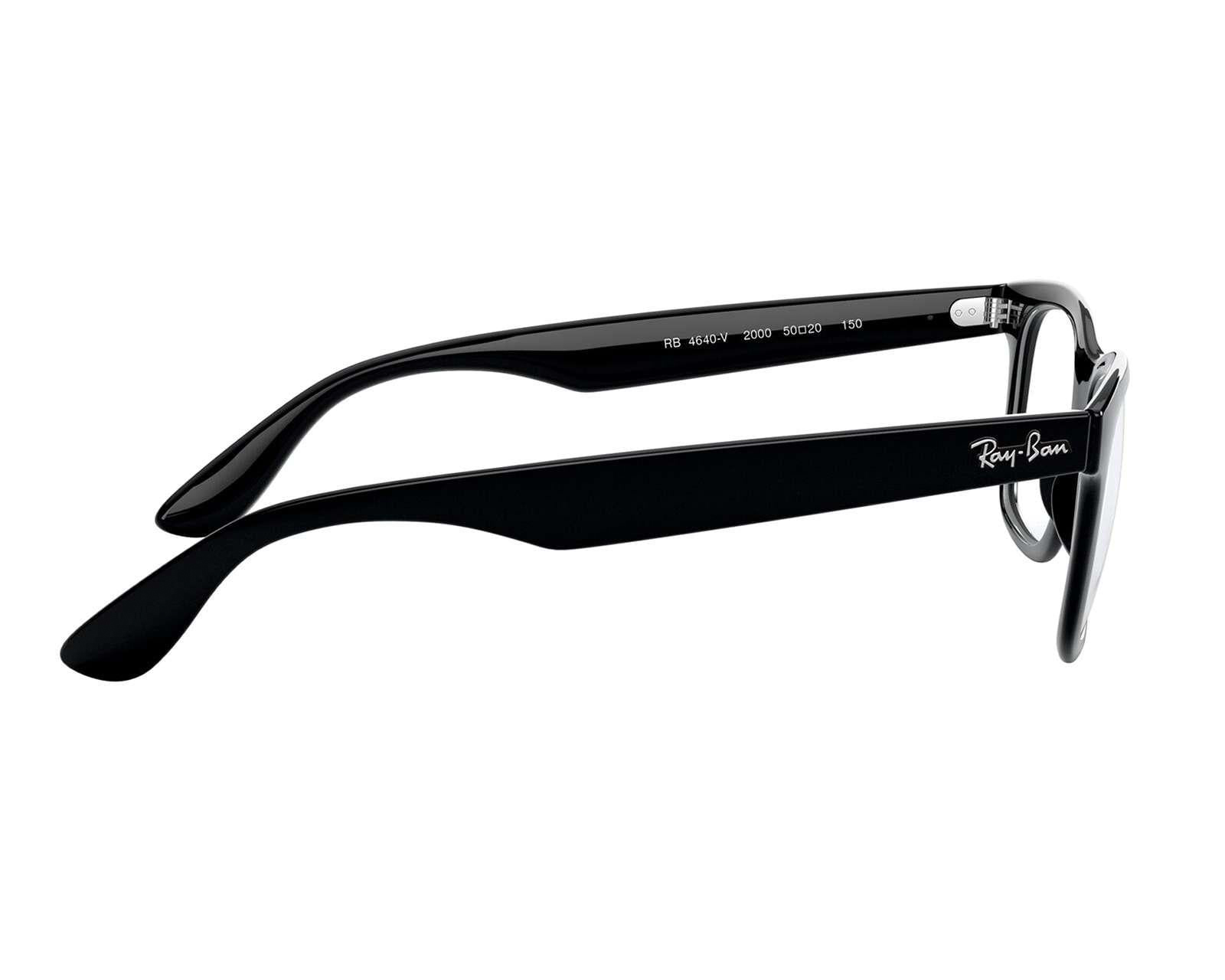 Foto 4 pulgar | Foto 3 | Armazón Oftálmico Ray-Ban Cuadrados Negros