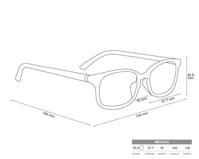Foto 5 | Foto 5 | Armazón Oftálmico Ray-Ban Cuadrado Café