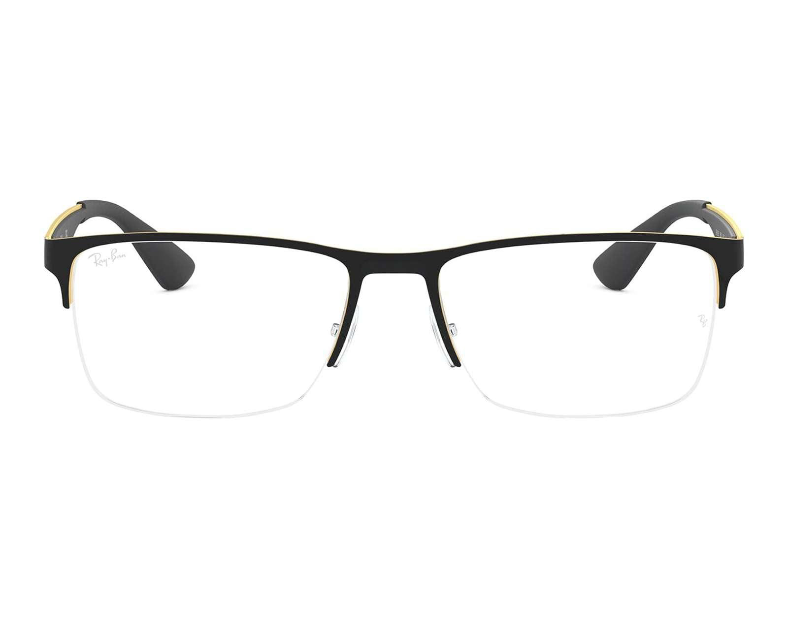 Foto 3 pulgar | Foto 2 | Armazón Oftálmico Ray-Ban Rectangulares Negros