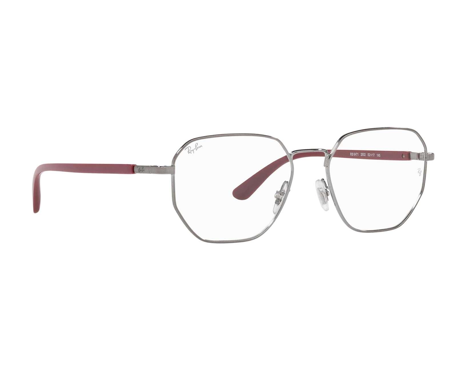Armazón Oftálmico Ray-Ban Hexagonales Plateados