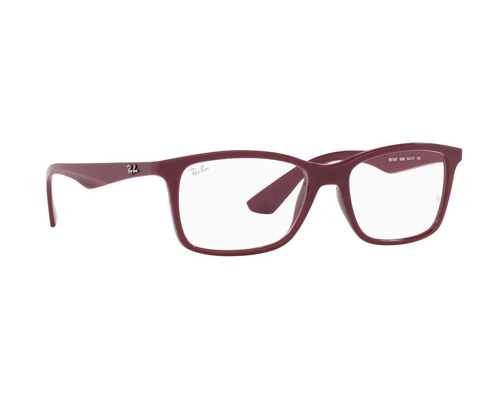 Armazón Oftálmico Ray-Ban Rectangulares Rojos