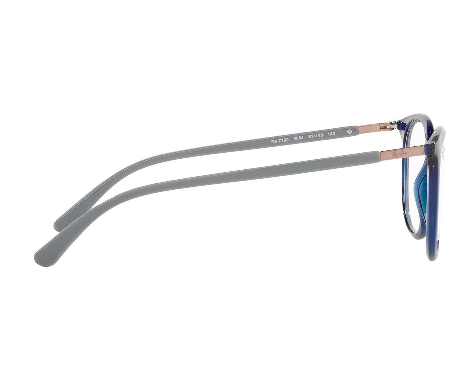 Foto 4 pulgar | Foto 3 | Armazón Oftálmico Ray-Ban Cuadrados Azules