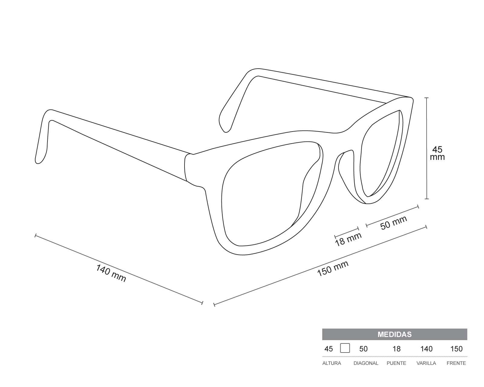 Foto 3 | Foto 3 | Lentes Oftálmicos Kypers Rectangulares Negro/Gris