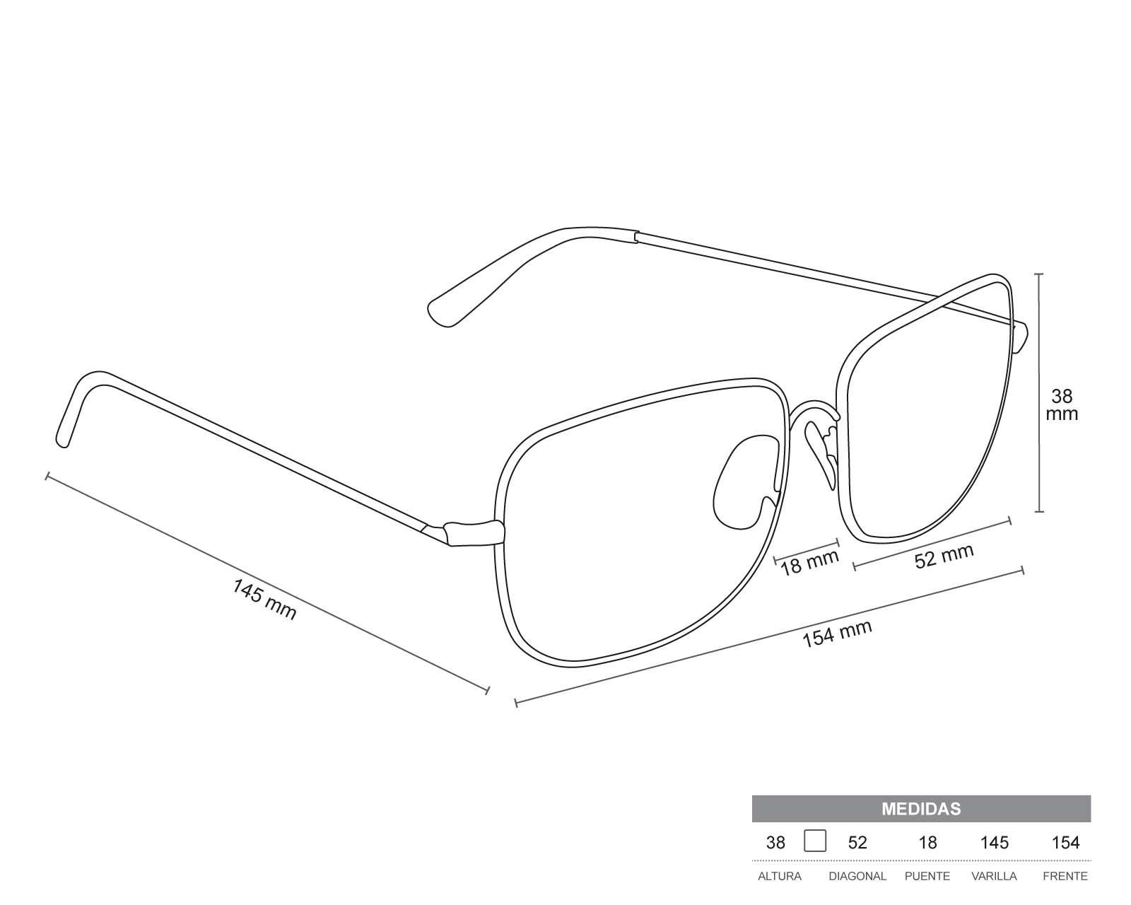 Foto 3 | Foto 3 | Lentes Oftálmicos Kypers Cuadrados Negro