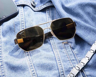 Foto 5 | Foto 5 | Lentes de Sol Ray Ban Redondos Essentials Dorados