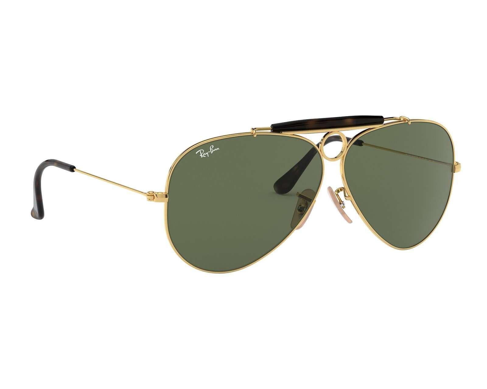 Lentes de Sol Ray Ban Aviador Icons Shooter Dorado