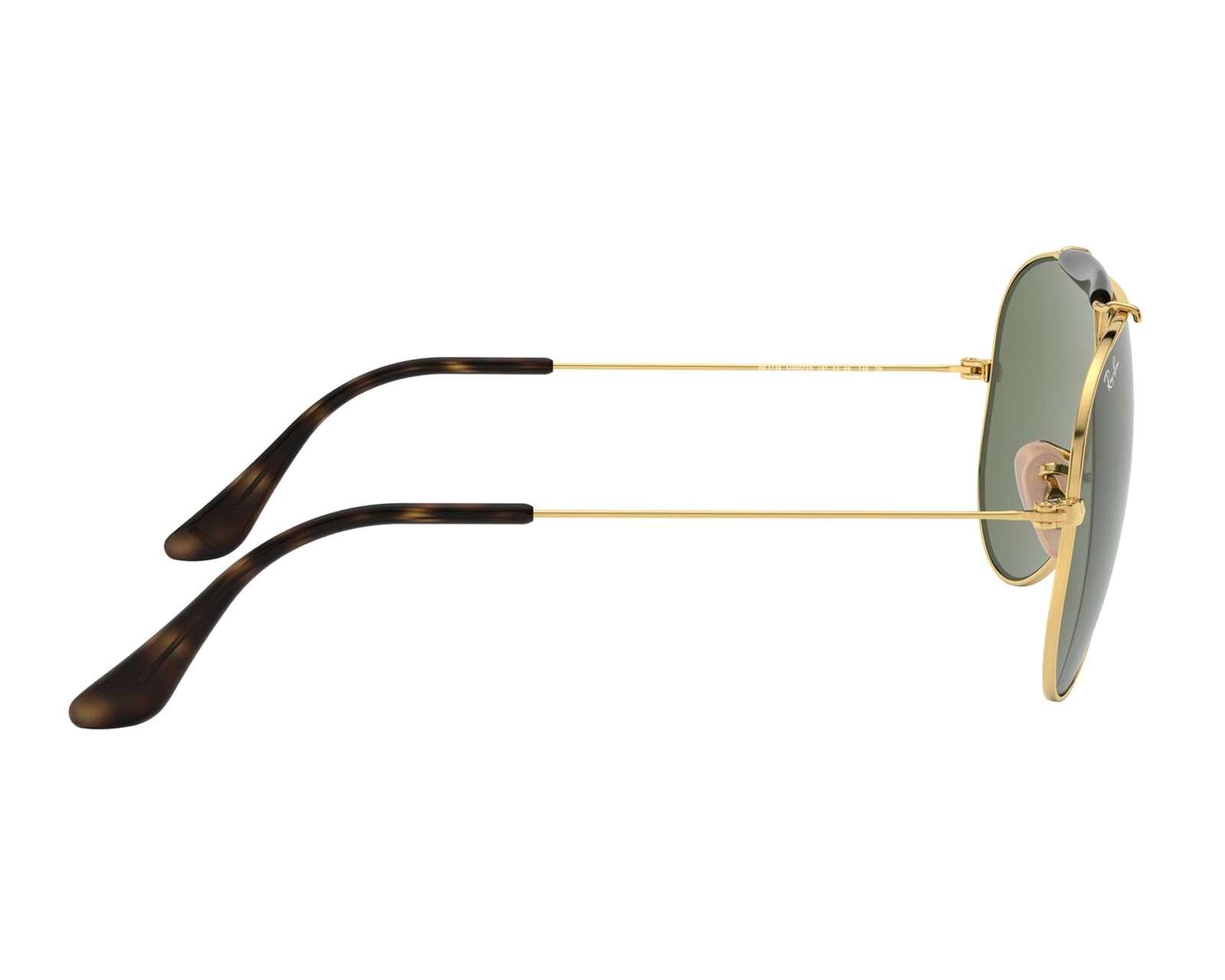 Foto 3 pulgar | Foto 3 | Lentes de Sol Ray Ban Aviador Icons Shooter Dorado