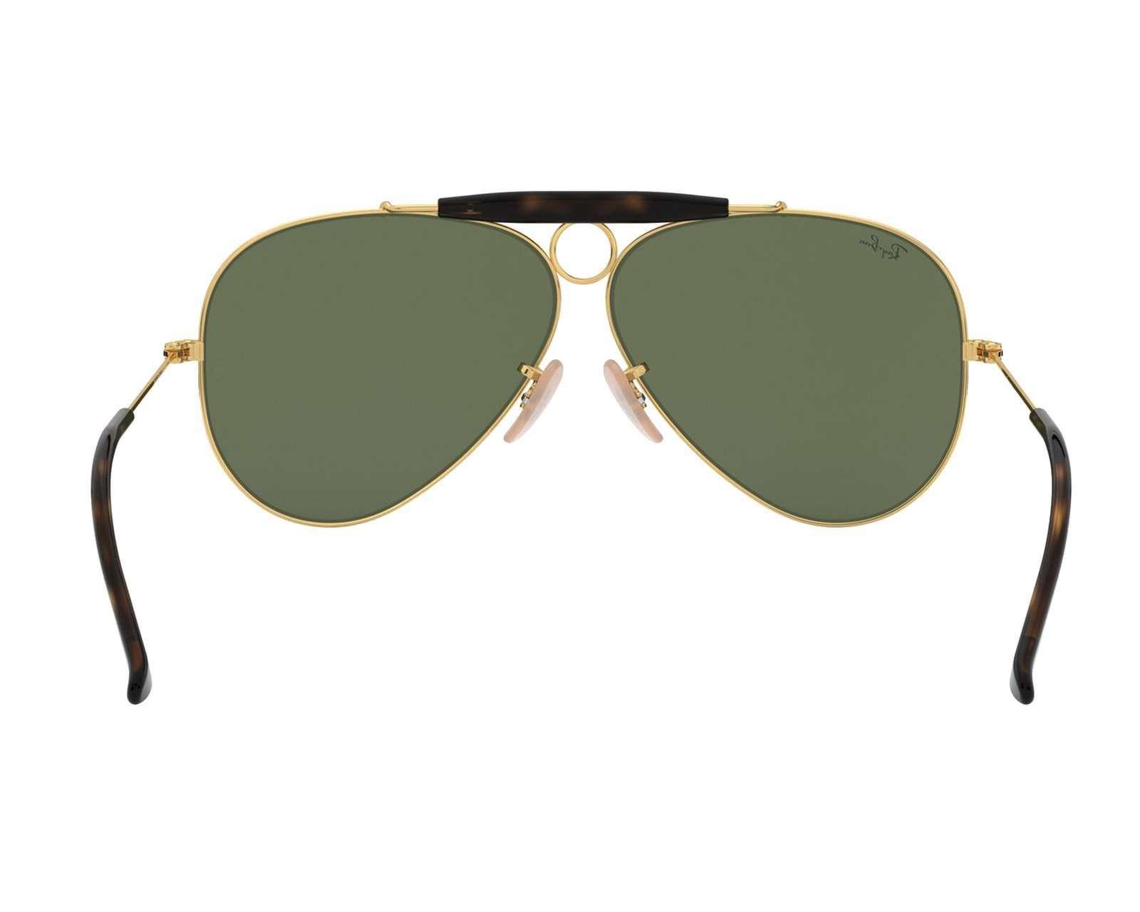 Foto 4 pulgar | Foto 4 | Lentes de Sol Ray Ban Aviador Icons Shooter Dorado