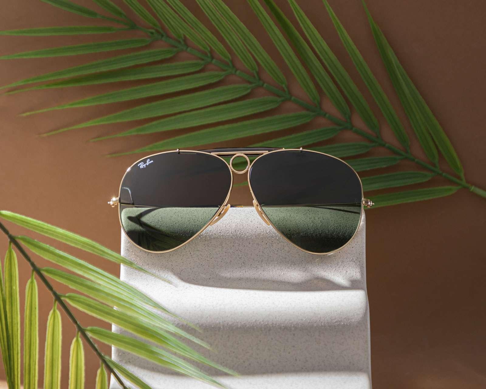 Foto 4 | Foto 5 | Lentes de Sol Ray Ban Aviador Icons Shooter Dorado